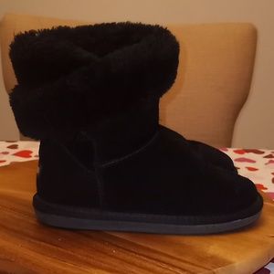 LAMO Girl's Suede and Faux Fur Boots Sz. 5